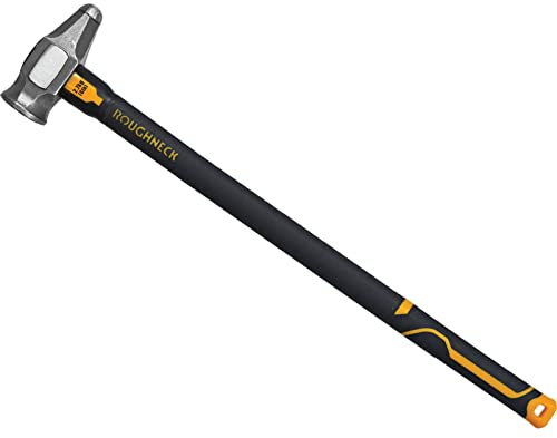 Roughneck Gorilla ROU65912 Durable Fibreglass Sledge Hammer with Shock Absorbing Grip 12lbs/5.5 kg, ROU65912