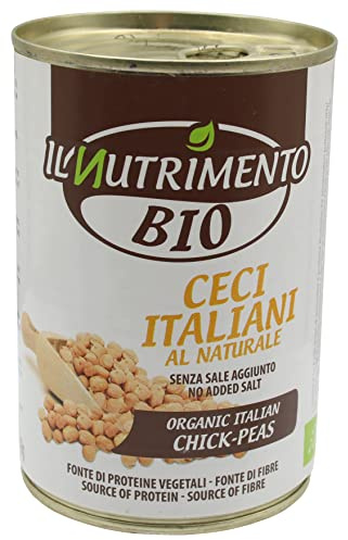 IL NUTRIMENTO Bio-Kichererbsen – Reich an Ballaststoffen und Proteinen – Natürliche Kichererbsen – 12er-Packung (12 x 400 g)