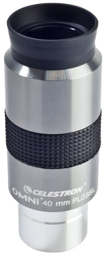 Celestron 93325 Omni Series 1.25 inch / 40mm Eyepiece, Black/Silver