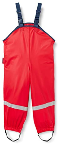 Playshoes Wind- und wasserdichte Regenhose Regenbekleidung Unisex Kinder,Rot,140