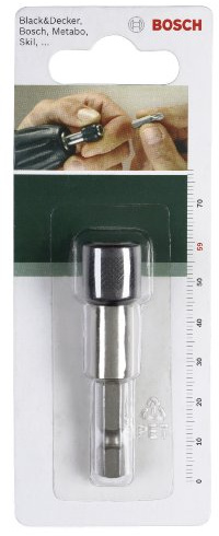 Bosch 2609255902 59mm Universal Bit Holder with Permanent Magnet and with Quick-Change Drill Chuck