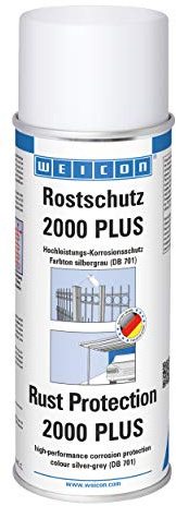 WEICON Rostschutz 2000 Plus 400ml silbergrau | starker Korrosions- und Rostschutz für Metall | Korrosionsschutz, Rostschutz, Schutzfilm gegen Feuchtigkeit, für Metalloberflächen
