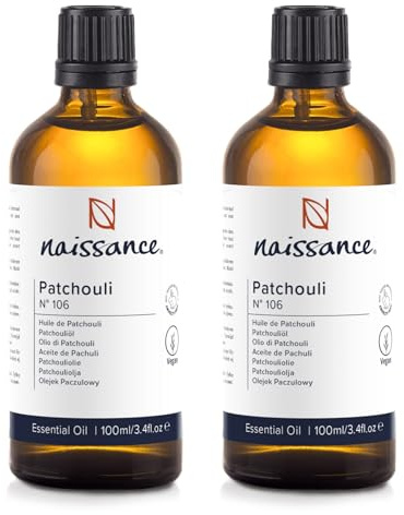 Naissance Patchouli Öl (Nr. 106) 200ml (2x100) - Naturreines Ätherisches Öl - für Aromatherapie, Diffusor