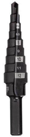 Milwaukee Stufenbohrer 4 bis 12 mm, 1 mm Stufen