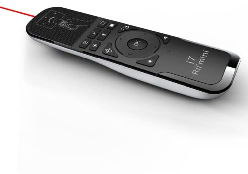 Rii Mini i7 Funk-Fernbedienung mit Rot laserpointer Airmouse für KODI XBMC OpenELEC Raspberry Pi Windows Linux Android Mac SmartTV