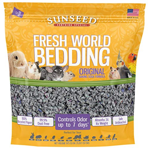 Vitakraft Sunseed 18221 Fresh World Bedding for Small Animals, Original Gray - 975 Cubic Inch