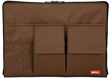 Lihit Lab Laptoptasche mit Aufbewahrungstaschen (Bag-in-Bag), 25,4 x 33,8 cm, Braun (A7554-9)