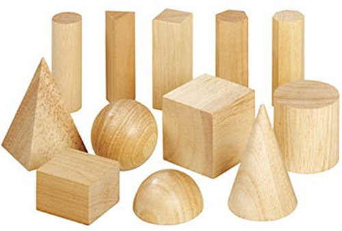 Betzold - Klassensatz aus 8 Geometrie-Körpersätzen - Holzkörper Mathematik