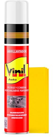 LIMPIARCOCHE.COM SANMARINO ABRILLANTADOR VINIL SALPICADEROS Efecto RENOVADOR Spray 1000 CC. + BAYETA