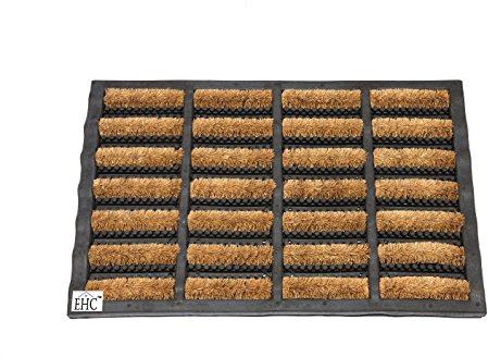 EHC Heavy Duty Door Mat Indoor/Outdoor Coir Weather Resistant Eco-friendly Entrance Mat 40 cm x 60 cm