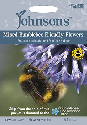 Johnsons 24399 Seeds, Mixed Bumblebee Friendly Flowers