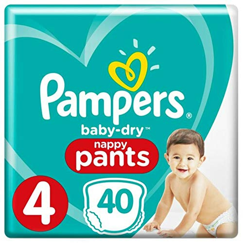 Pampers Baby-Dry Windeln, Größe 4, Maxi, 40 Stück