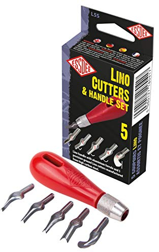 Essdee Lino Cutter Set, Metall, Schwarz, 6, 7 x 2, 5 x 12, 7 cm