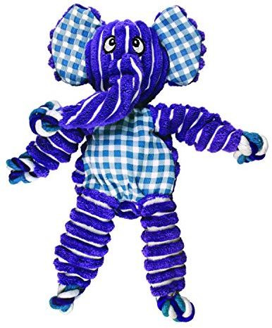 KONG Floppy Knots - Knotted Rope Dog Toy - Minimal Stuffing - For Medium/Large Dogs, Elephant