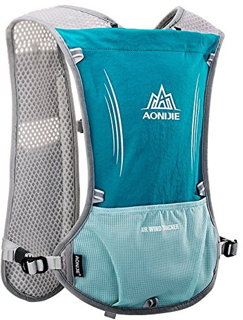 AONIJIE 5L Multifunktionale Ultrleicht Fahrradrucksack / Trinkrucksack Getränketasche für Wandern, Training, Laufen, Klettern, Marathon, Jogging, Radfahren (Hellblau)