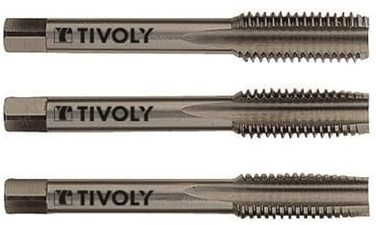 Tivoly 1050051140200 Jeu de 3 Tarauds Main Hss, Din T Line Ø M14*200