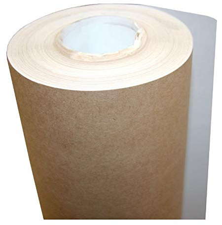 Milchtütenpapier weiß/braun – Abdeckpapier, Schutzpapier, Milchtütenkarton, Abdeckkarton – silikoniert, wasserabweisend, ca. 1,30 m x 58 lfm