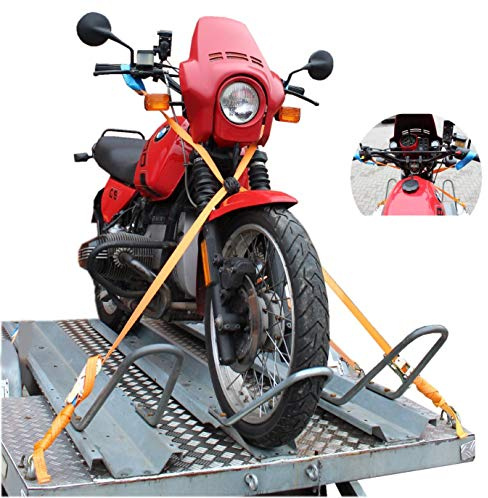 Trutzholm Motorrad Lenker Abspanngurt mit Ratschen Motorradtransport Anhänger Verzurrgurt