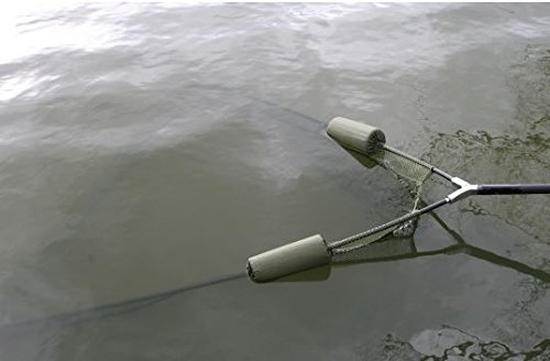 42 CARP FISHING LANDING NET with DUAL NET FLOAT SYSTEM + 2M HANDLE NGT …