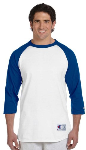 Champion - Camiseta de béisbol para hombre manga raglán. - Multi - Large