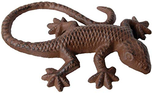 Esschert Design TT03 Lézard en Fonte Marron 15,1 x 10,4 x 2,8 cm