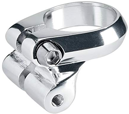 Electra Sattelklemmen Seat Clamp w/Rack Mounts, 28.6mm (Silver, For Steel Frame