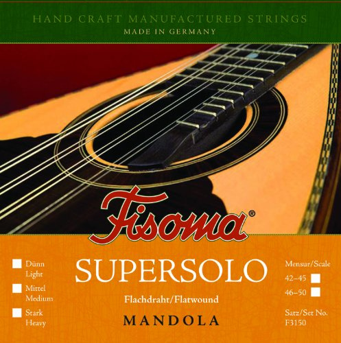 Mandolasaiten - FISOMA Supersolo Satz mittel, kurze Mensur, 42-45 cm
