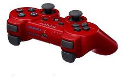Manette PS3 Dual Shock 3 - rouge