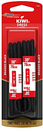 Kiwi 66116 30 Black Classic Shoe Laces