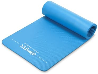 Gymtek Gymnastikmatte - Yogamatte 180x61x1 cm - Trainingsmatte - Rutschfest - mit Tragegurt - Sportmatte - Gymnastik - Fitness - Pilates
