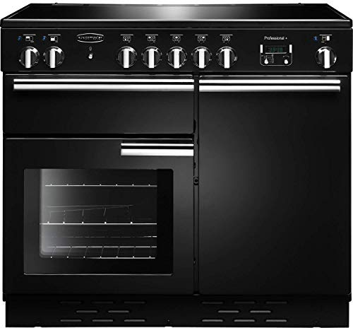 Rangemaster Professional Plus PROP100EIGB/C 100cm wide Electric Range Cooker with Induction Hob - Black - A/A Rated