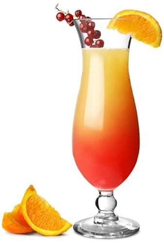 bar@drinkstuff Polycarbonate Hurricane Cocktail Glasses 13.7oz / 390ml - Pack of 24
