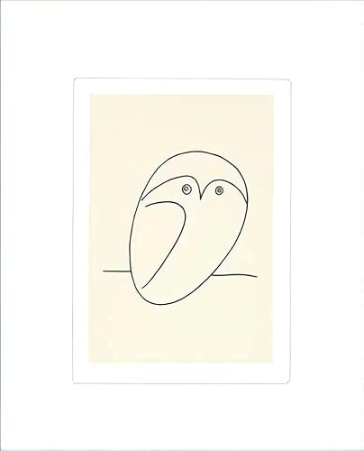 kunst für alle Kunstdruck/Poster: Pablo Picasso Die Eule - hochwertiger Druck, Bild, Kunstposter, 50x60 cm