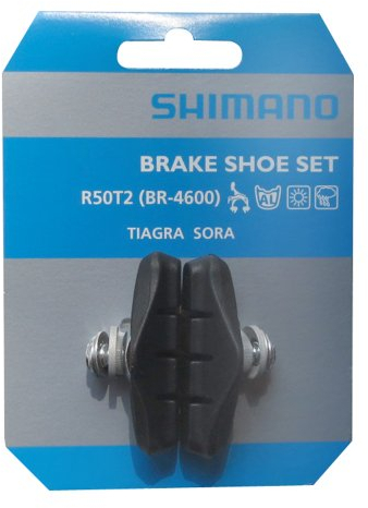 SHIMANO R50T2 Bremsschuhe, Schwarz, 60 mm