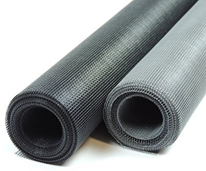 Fliegengitter Gewebe Meterware 100 cm breit in schwarz oder grau Insektenschutzgitter Fliegennetz Mückengitter Mückenschutz Moskitonetz Fiberglas Insektenschutz für Fenster und Türen Gaze (grau)