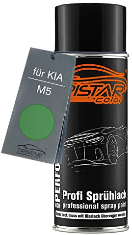 TRISTARcolor Autolack Spraydose für KIA M5 Samba Green Metallic | Basislack, Sprühdose 400ml