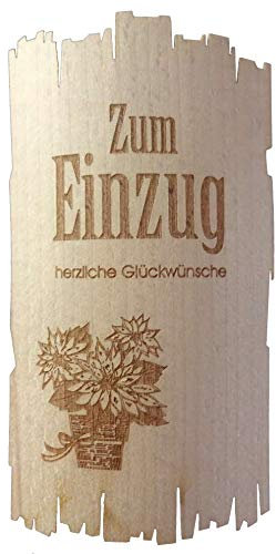 selbstklebendes Flaschenetikett Zum Einzug Alles Gute