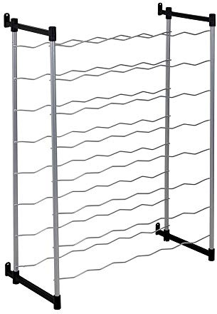 Metaltex 383748099 Flaschenregal für 48 Flaschen 58 x 26 x 83 cm Merlot