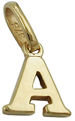 Anhänger 8x6,5mm Buchstabe A glänzend 9Kt GOLD