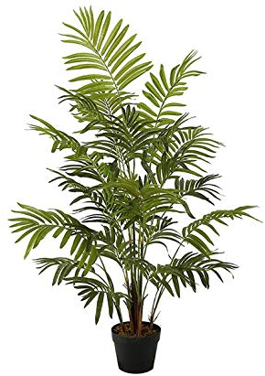 Kunstpalme Areca 120cm mit 9 Palmzweigen im Topf - Formschöne künstliche Areca Palme Dekopalme