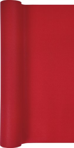 Tischläufer Rolle Uni in rot/Airlaid/Tischband für Party/Geburtstag/Hochzeit 40cm x 4,90m