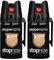 stopnow - 2er Set Pfefferspray & KO-Spray für Selbstverteidigung, Bären & Hunde-Abwehr - Pepper Jet-Sprüh-Strahl - Abwehrspray klein - Tier-Abwehr-Spray, Bärenspray & Verteidigungsspray für Unterwegs