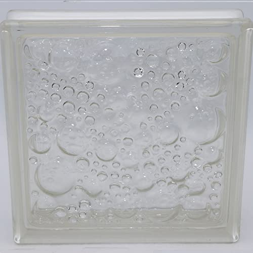 8 pièce FUCHS briques de verre savona incolore brillant 19x19x5 cm