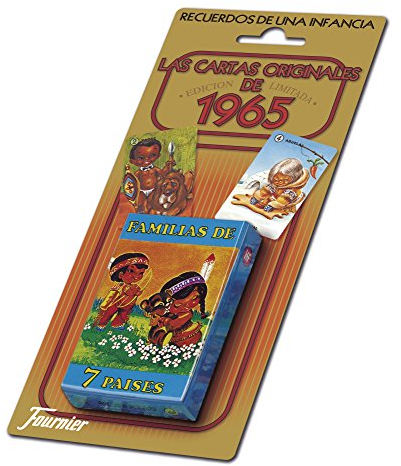Fournier- Familias 7 Países Baraja de cartas infantil clásica, Multicolor (21966)