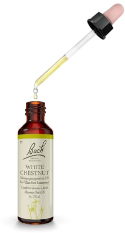 Original Bachblüten Tropfen Nr. 35 White Chestnut: Geistige Ruhe & klare Gedanken mit Bach-Blüte Weiße Kastanie, 20ml