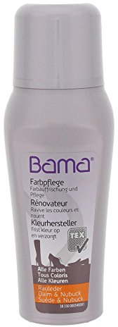 Bama Raulederpflege, Colour Renovator, Farbpflege für Rauleder, Farbtonauffrischung für Lederschuhe, Farblos, 75 ml, 34S11A000C, Transparent, 75.00 ml