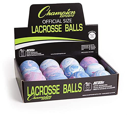 Champion Sports LBM officiell lacrosse-boll 6,3 cm (12 tum) flerfärgad