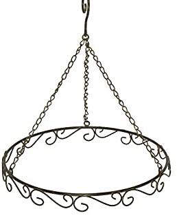 Ring Deko- Kranz Dekohänger Metall rost 30,5 cm Durchmesser zum Dekorieren