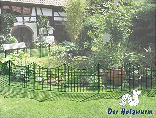 haebelholz 10 Verschiedene Sorten Teichzaun - Grün (Unterbogen - Rotgenbach, Grün)