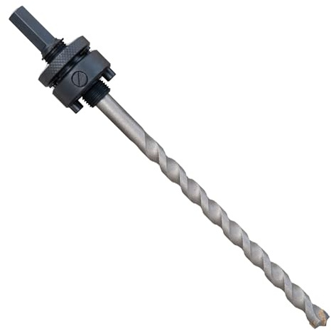 Spyder TCT Arbor for Deep Cut Hole Saws, 6-1/4-inch Cutting Length, for Wood, Concrete Block, Brick, PVC, Cement Fiberboard, Ceramic Wall Tile